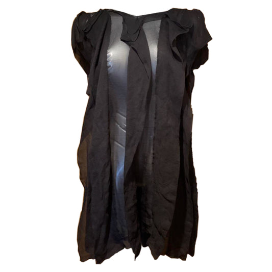 Moschino Vertical Ruffle Sheer Sless Dress