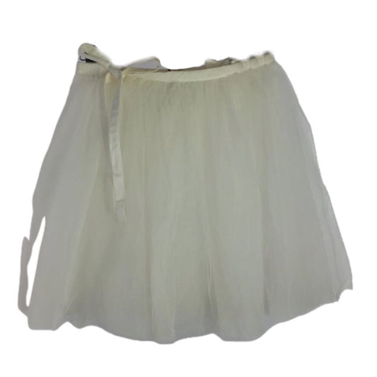 Black Comme Des Garcons White Wrap Tulle Mini Skirt