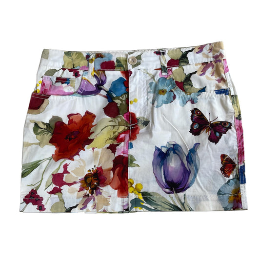 Dolce & Gabbana Floral Butterfly Mini Skirt