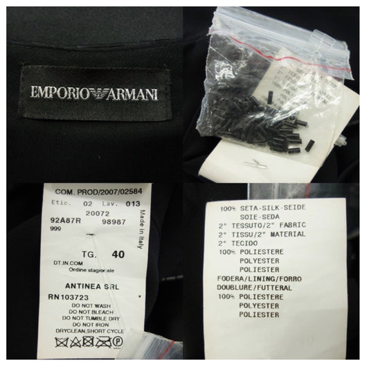 Emporio Armani Beaded Chest Mini Dress