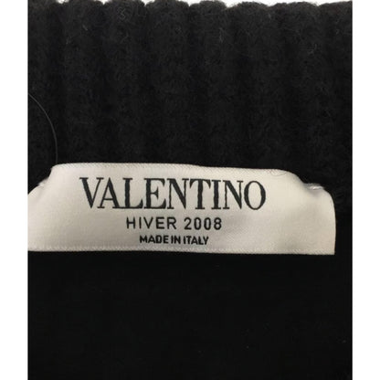 Valentino Alpaca Wool Blend Knit Silk Layered SS Top