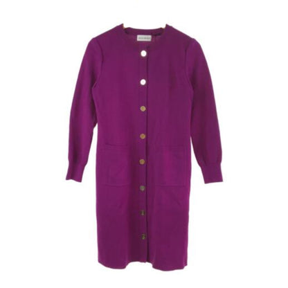 Yves Saint Laurent Knit Button Down Midi Dress