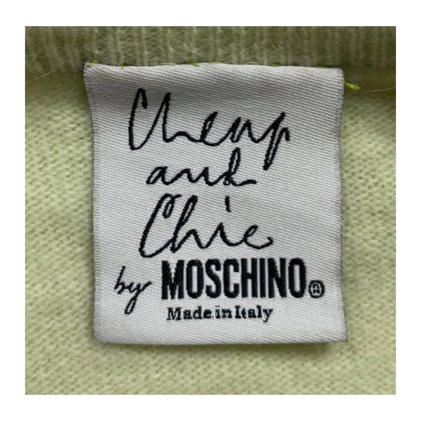 Moschino Cheap And Chic Floral 3D Angora Wool Blend Cardigan