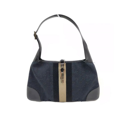 Gucci monogram navy Jackie buckle bag