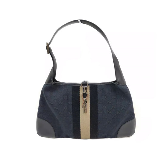 Gucci monogram navy Jackie buckle bag