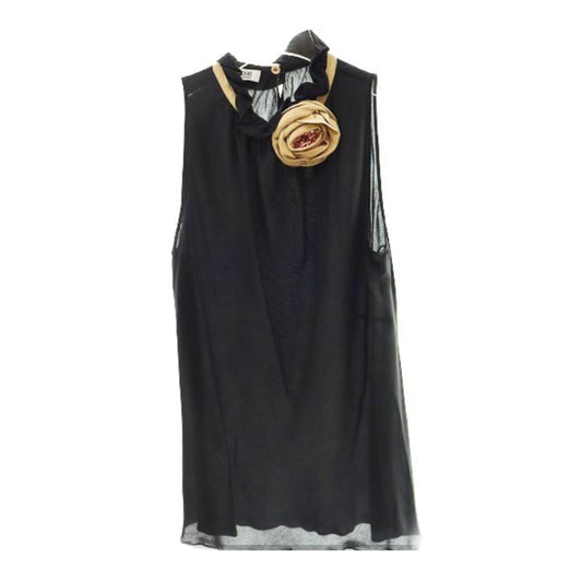 Moschino Cheap And Chic Floral Corsage Nek Sless Blouse