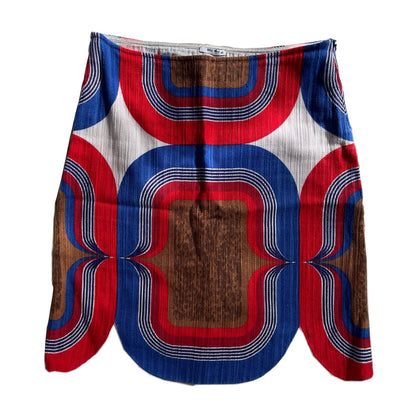 Miu Miu Curve Scallop Groovy Tile Skirt