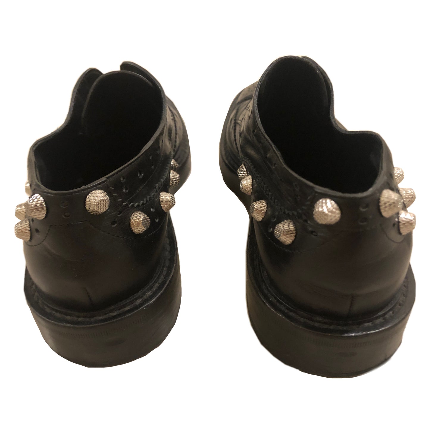 Balenciaga Studded Leather Arena Brogues