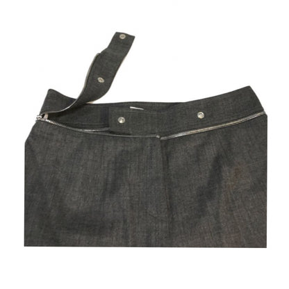 Celine Zipper Waist Bell Bottom Flare Pants