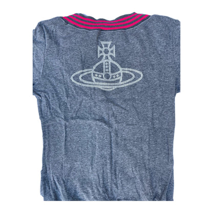Vivienne Westwood Orbit Logo Scoopneck SS Cardigan