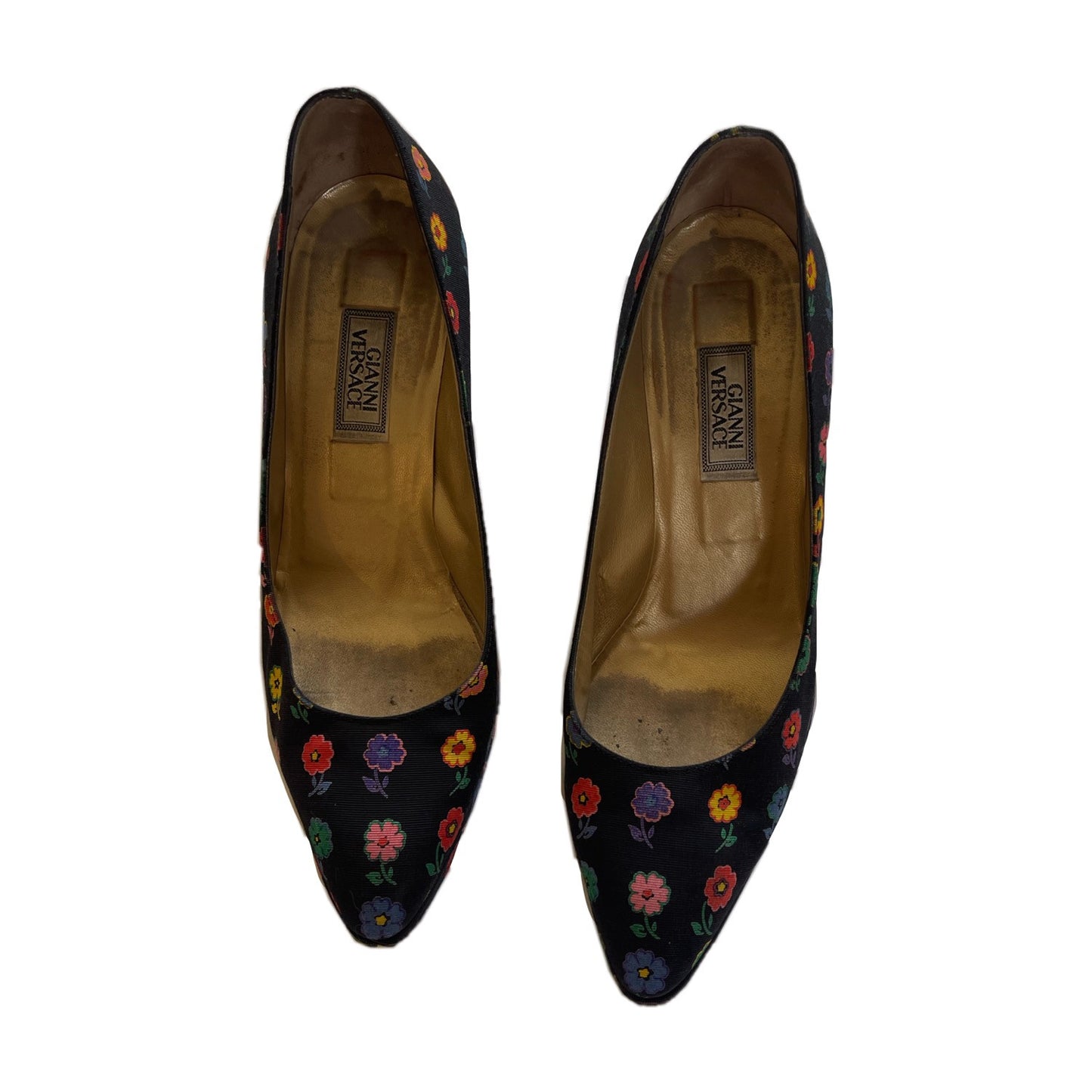 Versace Multi Color Floral Heels