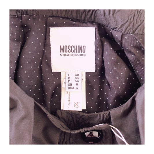 Moschino Cheap And Chic Cap SS Button Crop Top