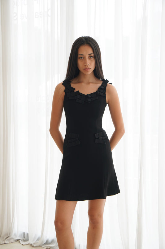Moschino Cheap & Chic Bow Detail Pocket Shift Dress