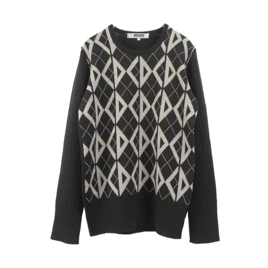 Miss Dior CD Logo Argyle Knit Sweater