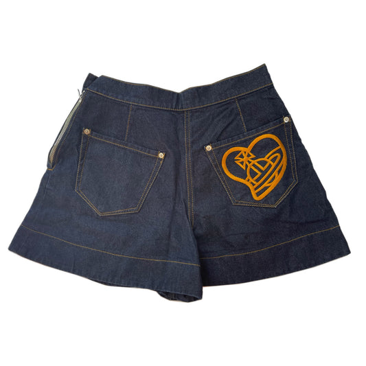 Vivienne Westwood Red Label Denim Skort W Orbit Heart Logo