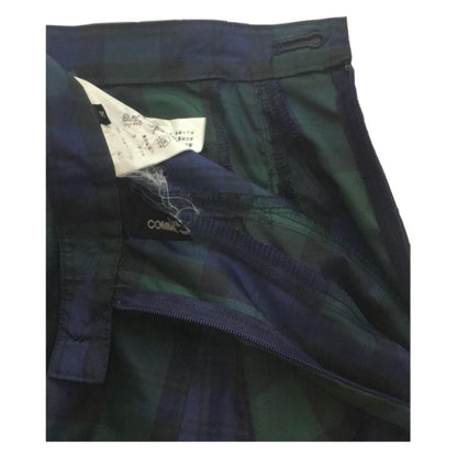 Tricot Comme Des Garcons Plaid Nylon Midi Pleat Skirt