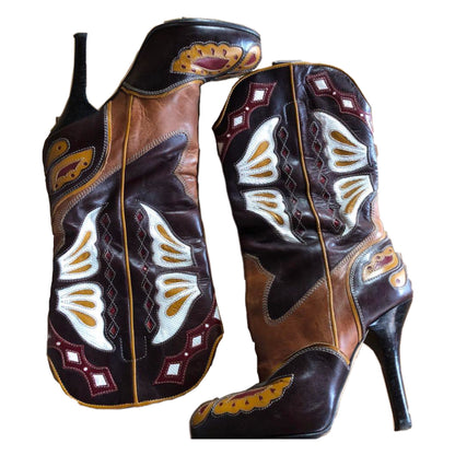 Dolce & Gabbana Cowboy High Heel Boots