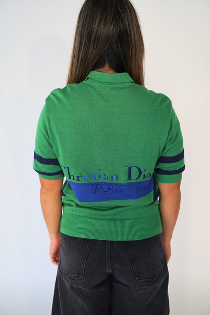 Christian Dior Sports Back Logo Knit Polo