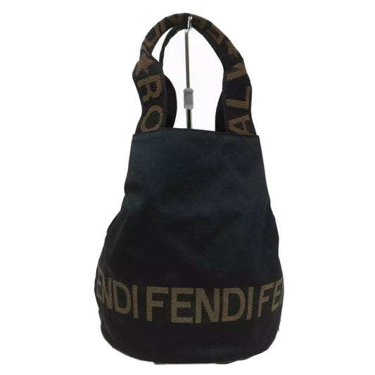 Fendi Mini Logo Canvas Bucket Tote Bag
