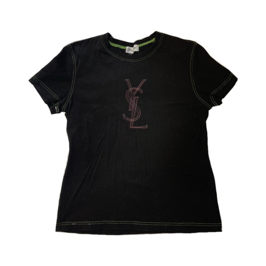 Yves Saint Laurent YSL Neon Logo Tee Shirt