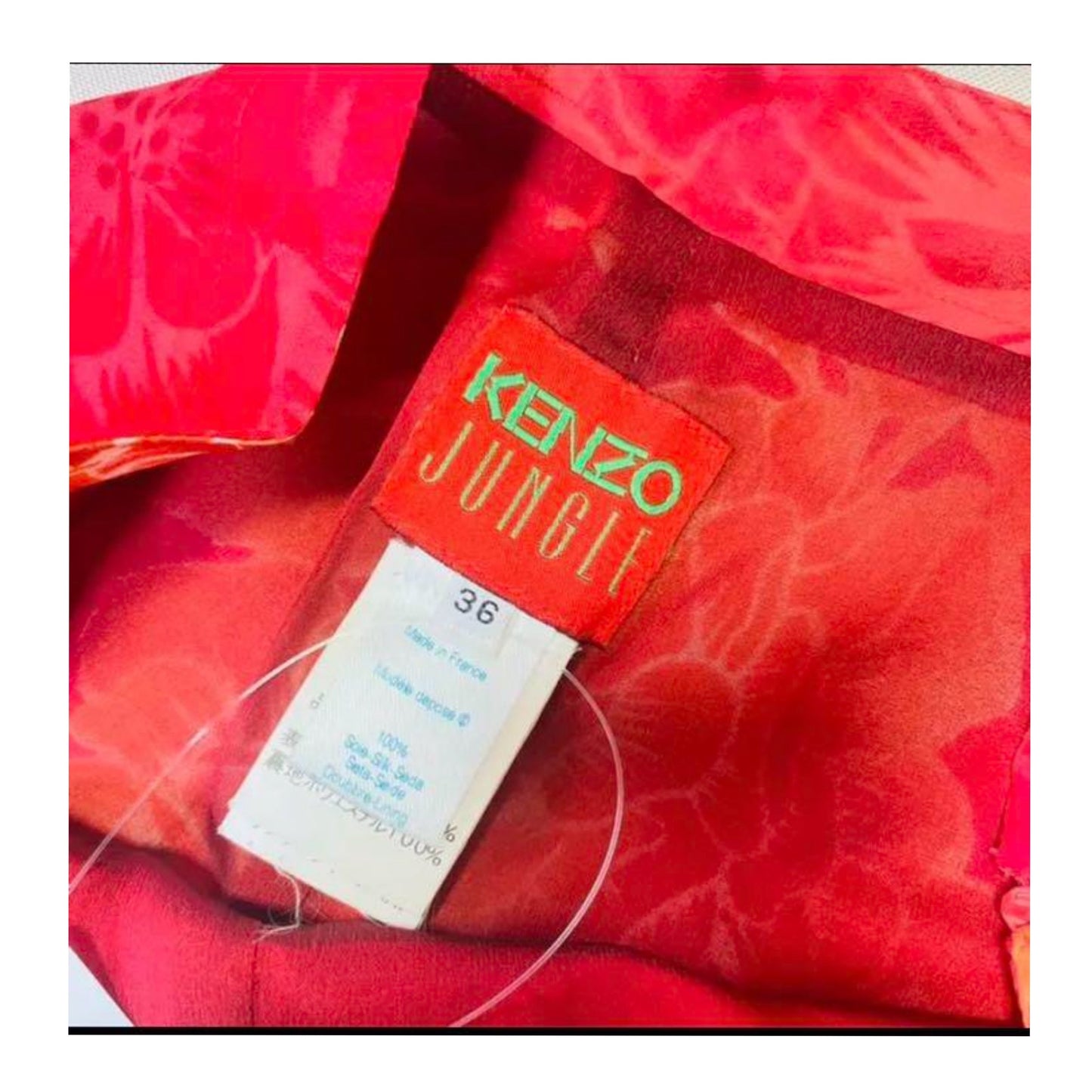 Kenzo Jungle Floral Silk Wide Leg Pants