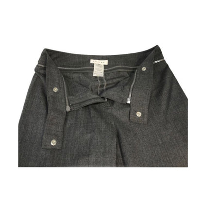 Celine Zipper Waist Bell Bottom Flare Pants