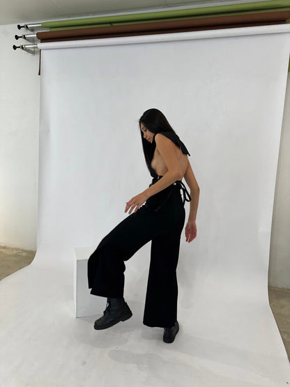 Toga Pulla High Waist Western Suspender Pants