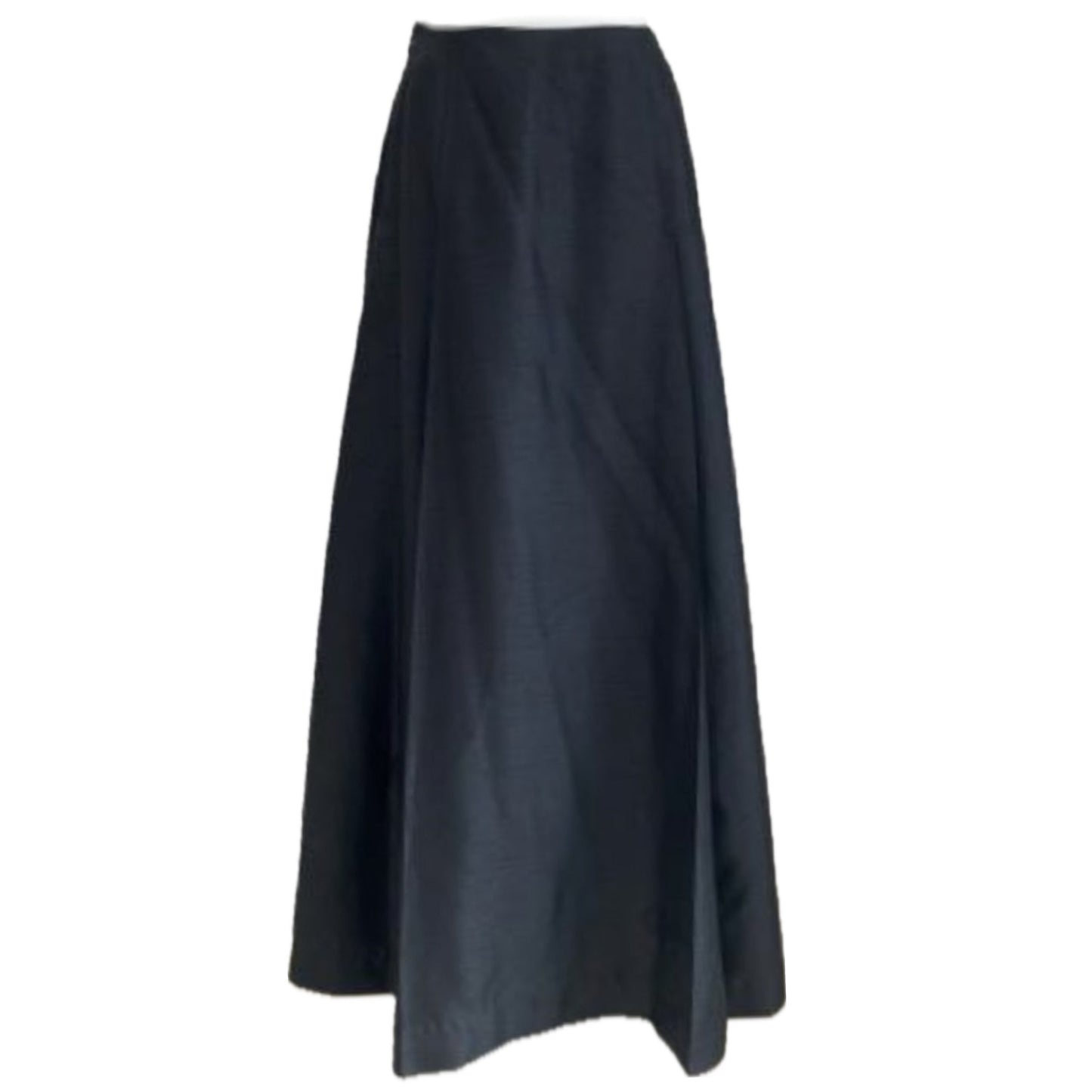 Balenciaga Black Maxi Silk Skirt