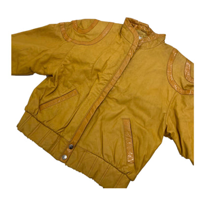 Courreges Leather Bomber Jacket