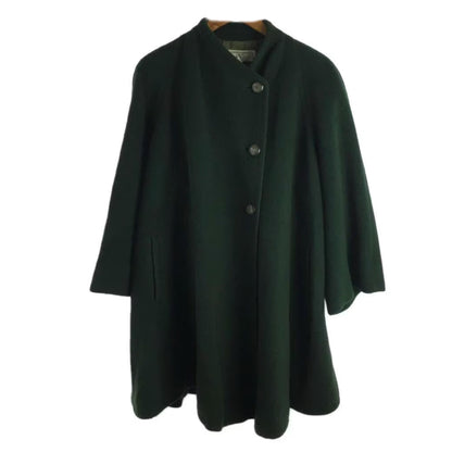 Valentino Flare LS Green A Line Bell Sleeve Coat