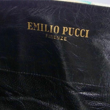 Emilio Pucci Velvet Pattern Knee High Boots