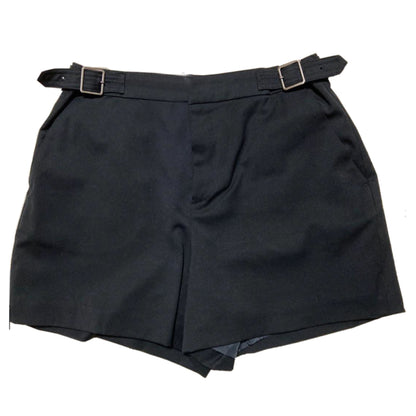 Burberry London Double Buckle Waist High Waist Shorts