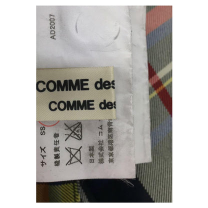 Comme Des Garcons Flare Checkered Pleat Midi Skirt
