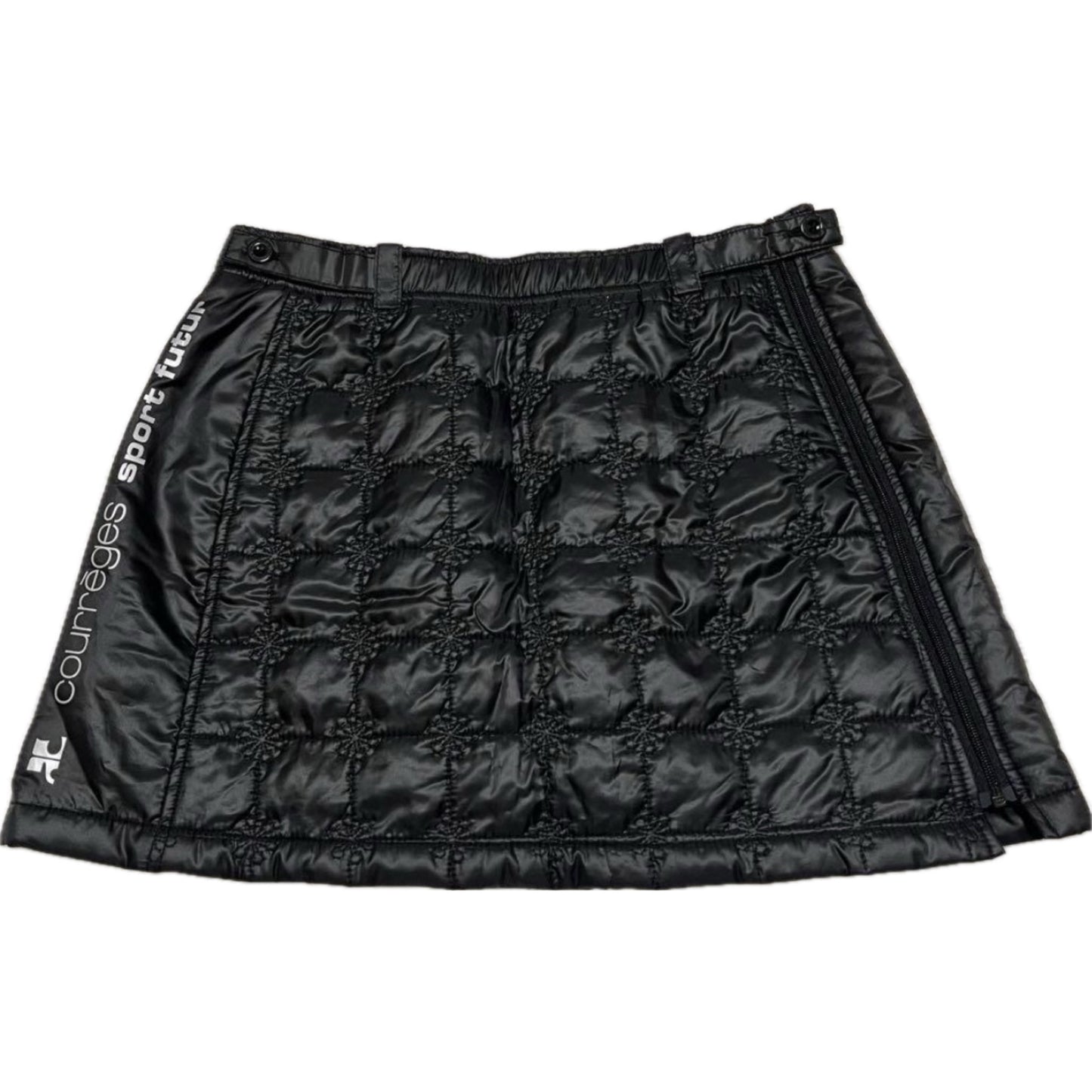 Courreges Mini Nylon Puffer Quilted Skirt