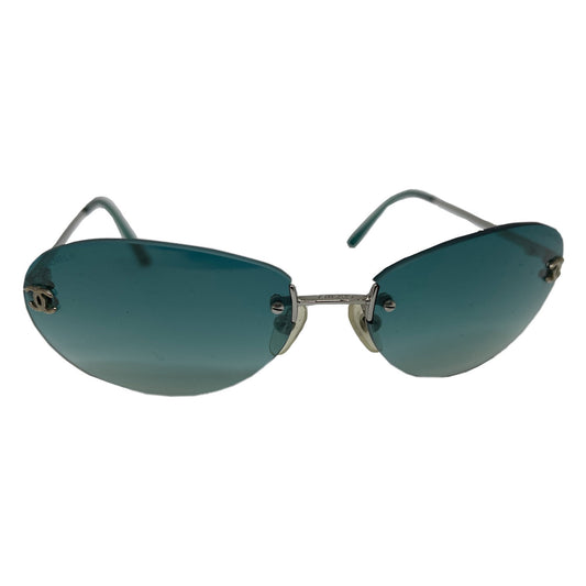 Chanel Cat Eye CC Logo Blue gradient Sunglasses