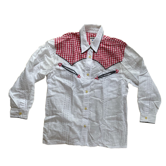 Moschino Jeans Western Crotchet Checkered Shirt