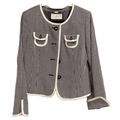 Courreges Checkered Piped Lining Button Down Blazer Skirt Set