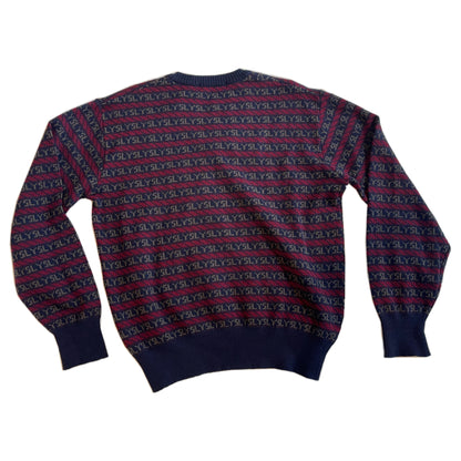 Yves Saint Laurent Logo V Neck Jumper