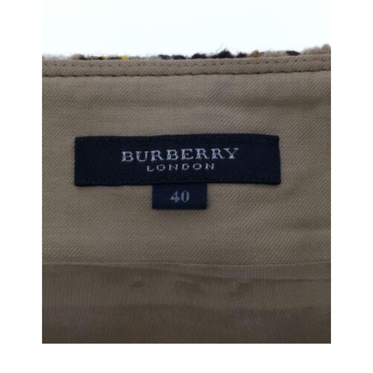 Burberry Nova Check Wool Tweed A Line Skirt