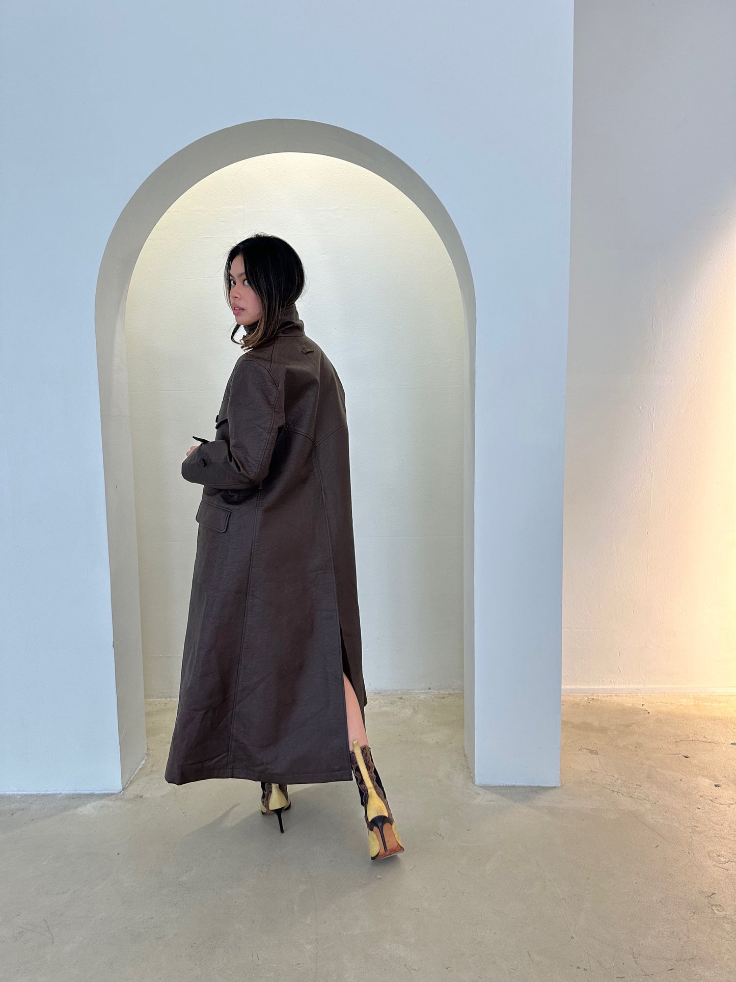 Jean Paul Gaultier Classique Leather Trench Coat