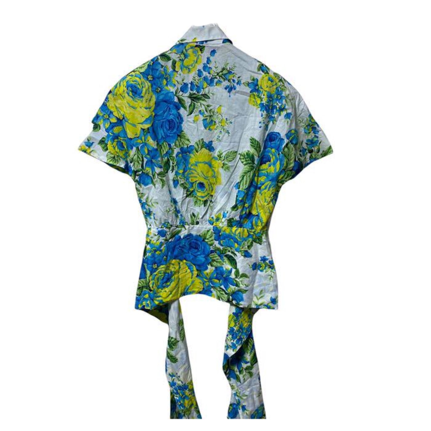 Christian Dior Sports Floral SS Wrap Blouse