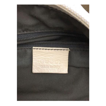 Gucci Monogram Canvas Leather Shoulder Strap Bag