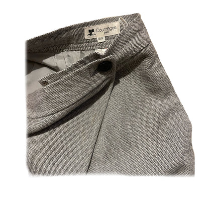 Courreges Sailor Collar Tweed Skort Suit