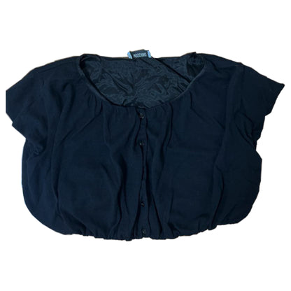 Moschino Button Down SS Wool Crop Top