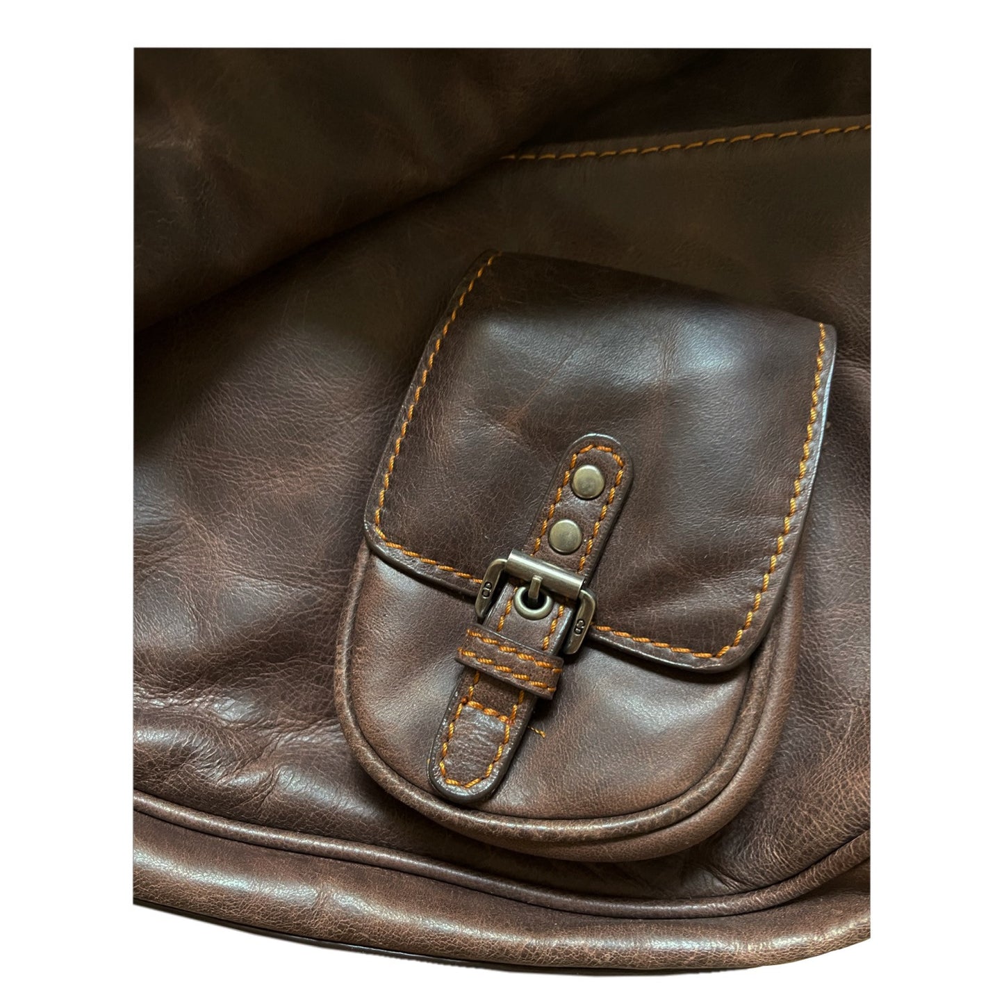 Christian Dior Brown Saddle Gaucho Bag