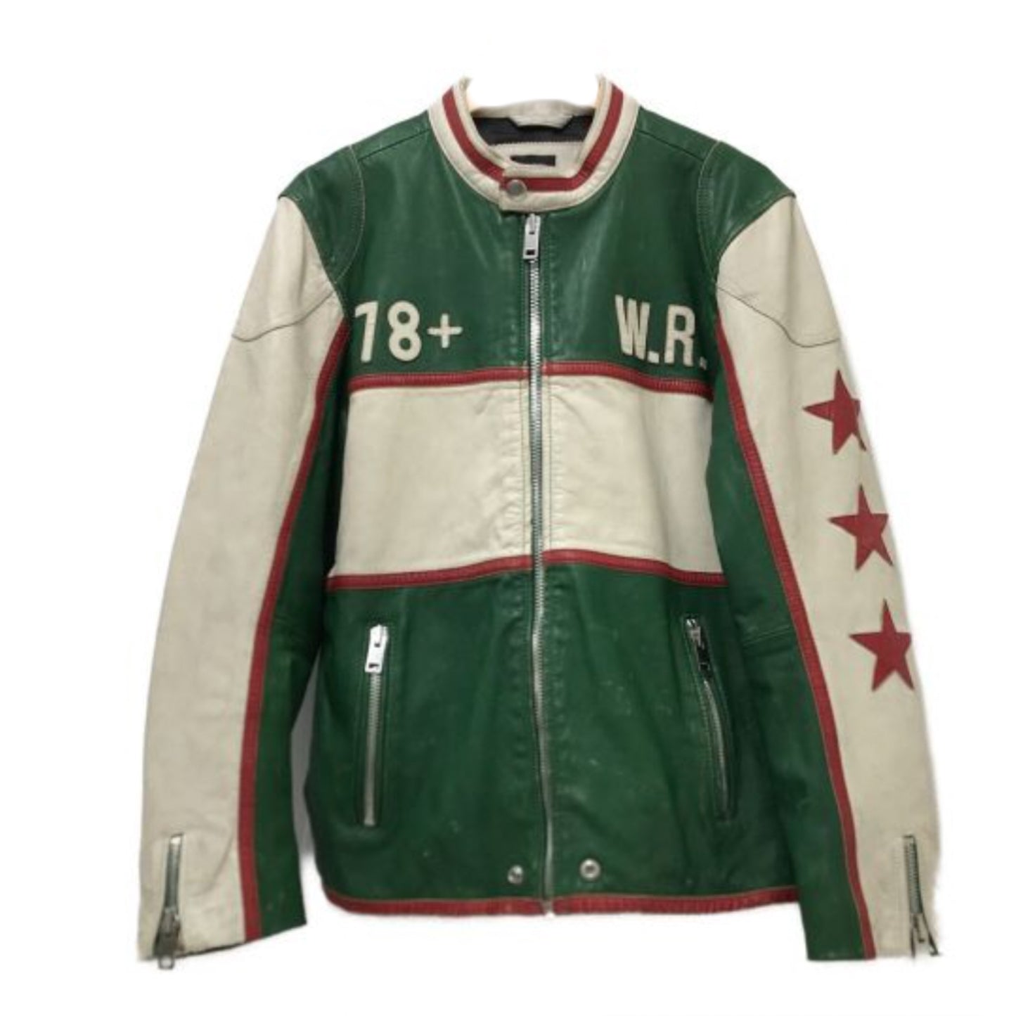Diesel Motor Racing Leather Jacket