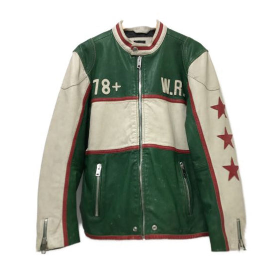 Diesel Motor Racing Leather Jacket