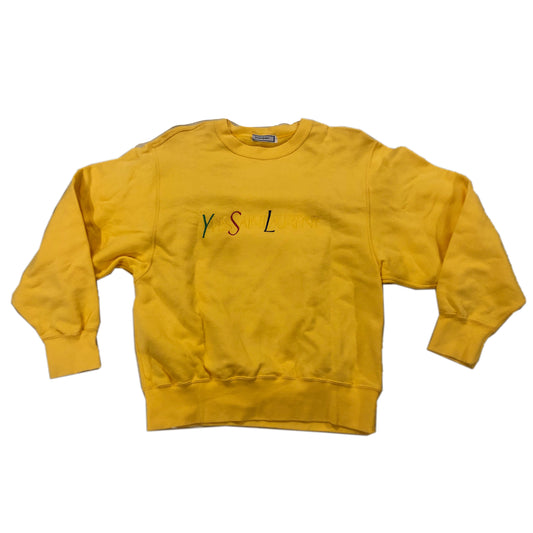 Yves Saint Laurent Yellow Vintage Logo Sweatshirt