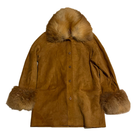 Yves Saint Laurent Suede Fur Coat
