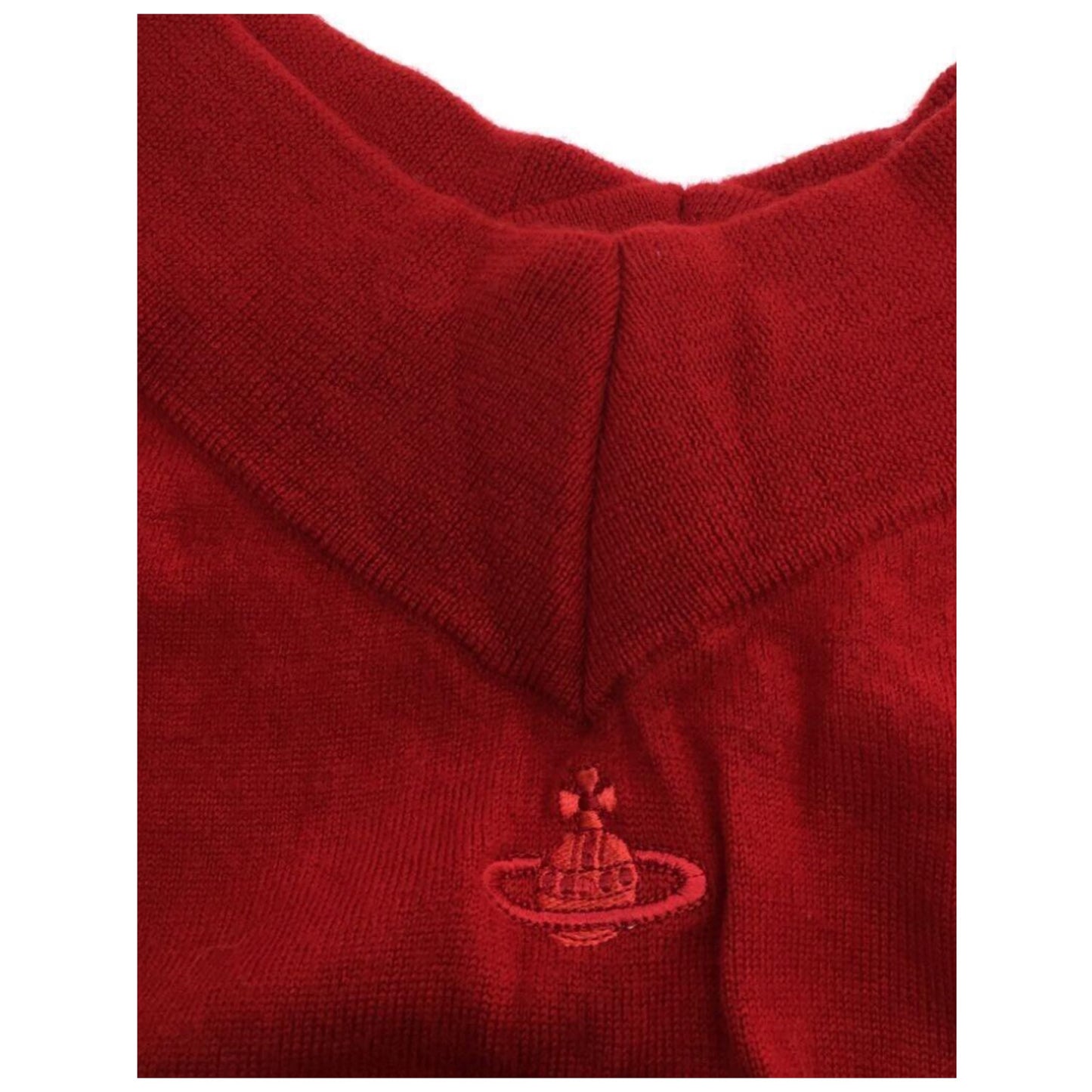 Vivienne Westwood Red Label V Neck Orbit Logo LS Knit Pullover